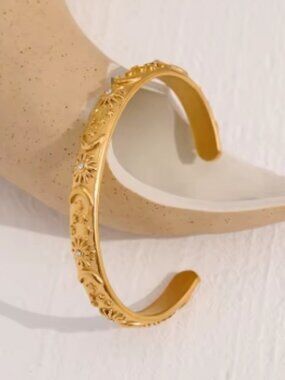 Celestial Bangle, Gold Bangle, Women's Jewelry, Bracelet, Gift Idea, Women